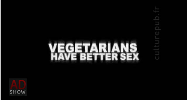 Sex cu legume intr-o reclama PETA