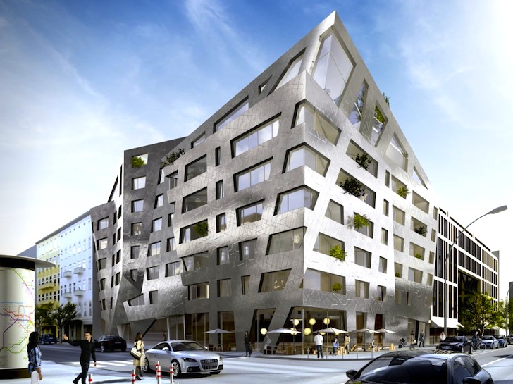 Un bloc metalic de apartamente care funcționează ca o plantă va purifica aerul Berlinului