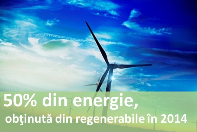 50% din energie, obținută din resurse regenerabile în 2014
