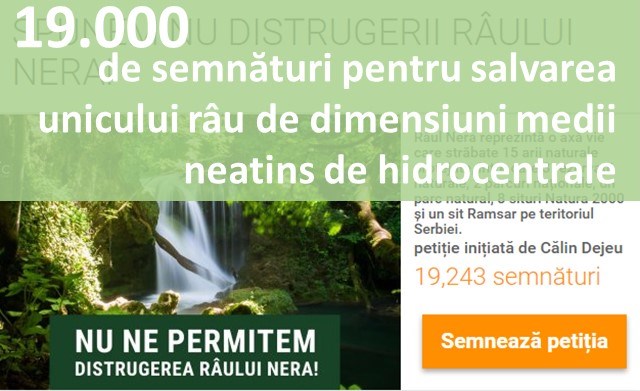 19.000 de semnături pentru salvarea unicului râu de dimensiuni medii neatins de hidrocentrale