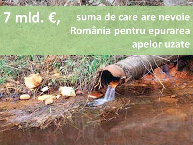 7 mld. €, suma de care are nevoie România pentru pentru epurarea în totalitate a apelor uzate