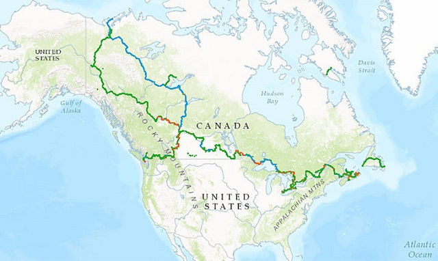 Canada a terminat 87% din cel mai lung drum pietonal din lume
