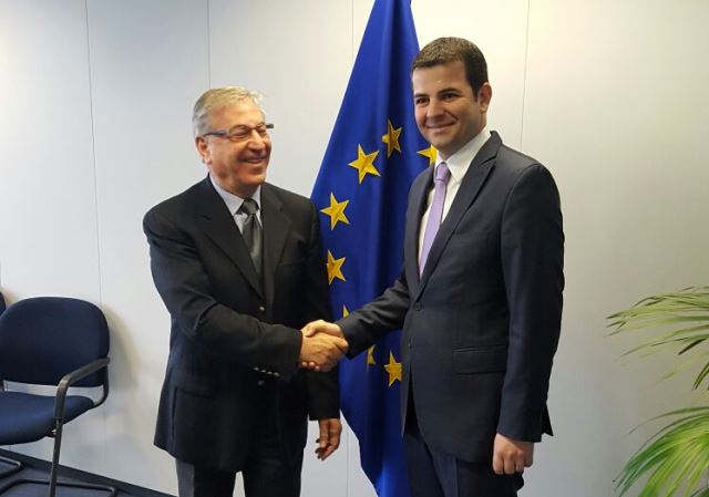 schimbări climatice Ministrul Daniel Constantin impreuna cu comisarul european Karmenu Vella