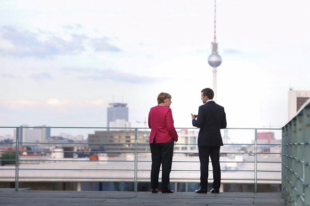 Angela Merkel și Emanuel Marcon pentru Acordul climatic