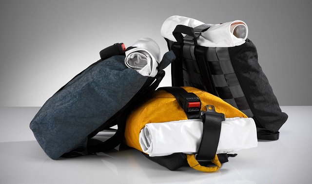 Airpaq, rucsacuri confecționate din airbag-uri și centuri de siguranță