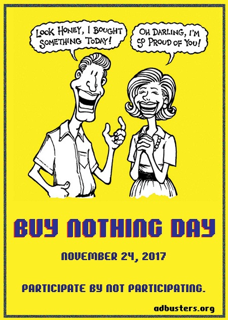 Cum poți să sărbătorești azi, de Buy Nothing Day 