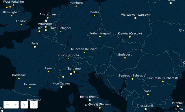 O hartă a poluării luminoase globale dezvăluie cele mai afectate orașe și zone metropolitane