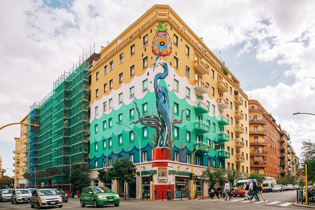 Roma are prima pictură murală din Europa care purifică aerul