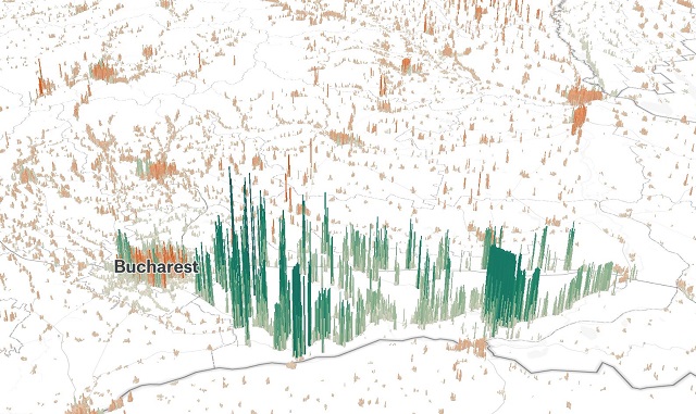Human Terrain, harta interactivă care te ajută să ai o perspectivă asupra populației lumii