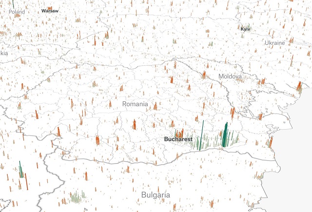 Human Terrain, harta interactivă care te ajută să ai o perspectivă asupra populației lumii