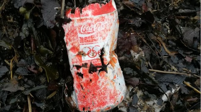 O cutie de Coca Cola din 1988 a fost găsită pe o plajă din Marea Britanie