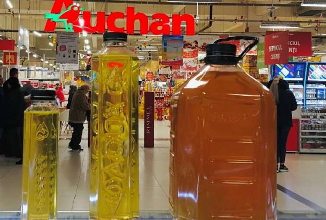 Auchan a colectat 10.000 de litri de ulei alimentar uzat în cinci săptămâni