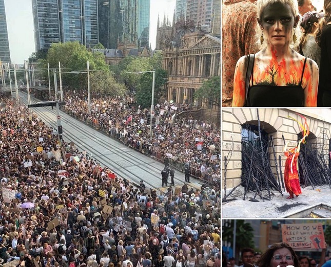 Zeci de mii de australieni au protestat față de lipsa de acțiune a liderilor