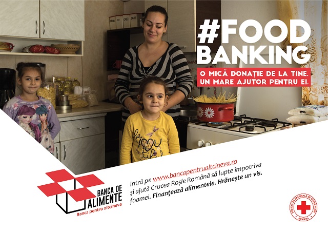 Crucea Roșie relansează campania Banca de Alimente și colectează, în prima lună, 14.500 kg de alimente pentru persoanele vulnerabile