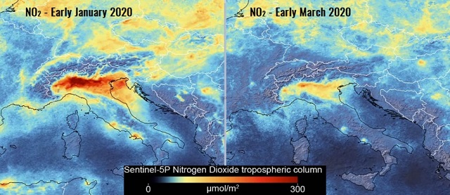 Efectul COVID-19 asupra mediului în Italia: blocajul național duce la scăderea semnificativă a emisiilor de dioxid de azot – VIDEO