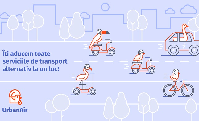 UrbanAir, aplicația care integrează toate soluțiile de mobilitate alternativă