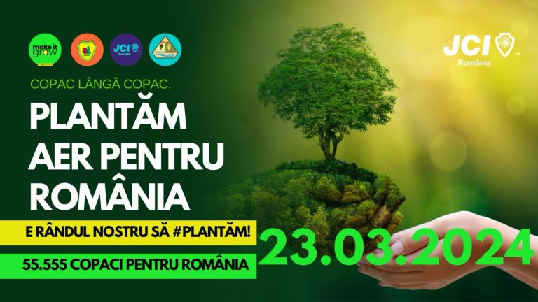 JCI București anunță că plantează 5.000 de copaci în România