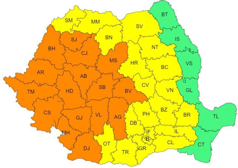 A fost convocat Comitetul ministerial pentru situații de urgență, ca urmare a avertizărilor hidro-meteo