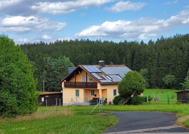 Casa din Germania echipata cu panourisolare. Foto: Oana Racheleanu