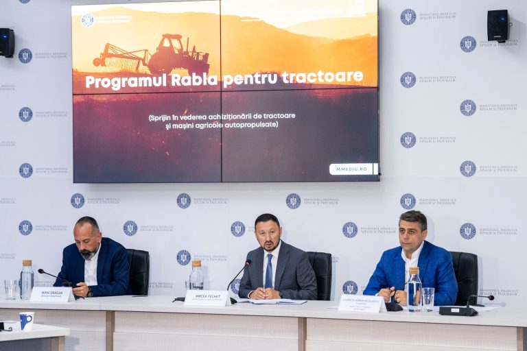 Conferinta deschisa la Ministerul Mediului cu ministru Mircea Fechet, joi, 29 august 2024. Sursa: Ministerul Mediului