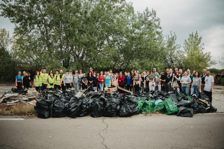 O echipă de voluntari scapă natura de deșeuri. Sursa: Asociația Let’s Do It, România!