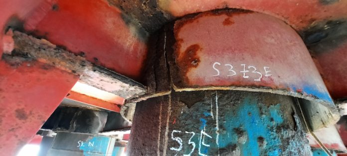 Foto: Platforma vizată în proces, decembrie 2024 Sursa: arhivă Greenpeace România/ Fotograf: sursă anonimă a Greenpeace România