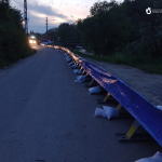 Apele Române, IGSU, Salrom, voluntari, Primăria Praid, Jandarmerie au realizat o linie de apărare pe o lungime de aproximativ 750 de metri Sursa foto: Apele Române