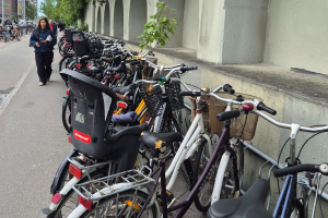 Biciclete parcate la ieșirea din Gara Nordhavn, CopenhagaSursa: Adina Zoican pentru Green Report