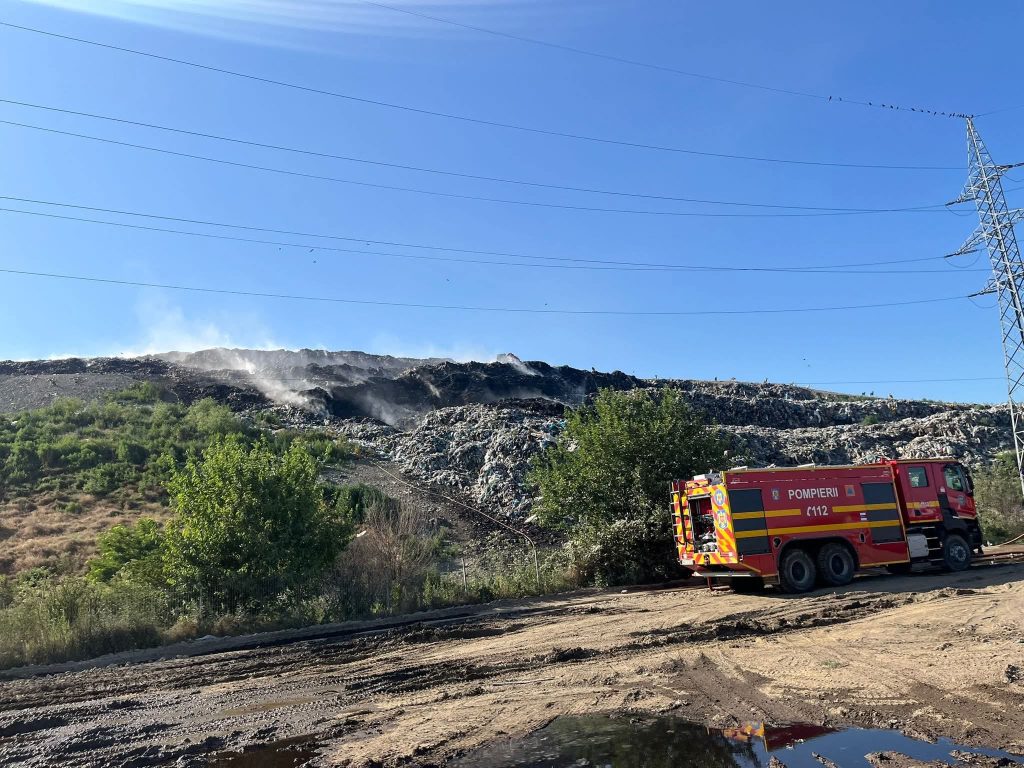 Foto: Depozitul de gunoi de la Aninoasa, județul Dâmbovița, ©Garda Națională de Mediu