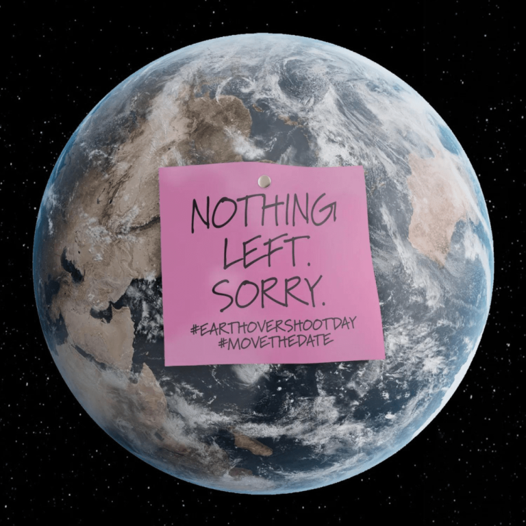 Poster Earth Overshoot Day sursa: https://sustainabilitykiosk.com/