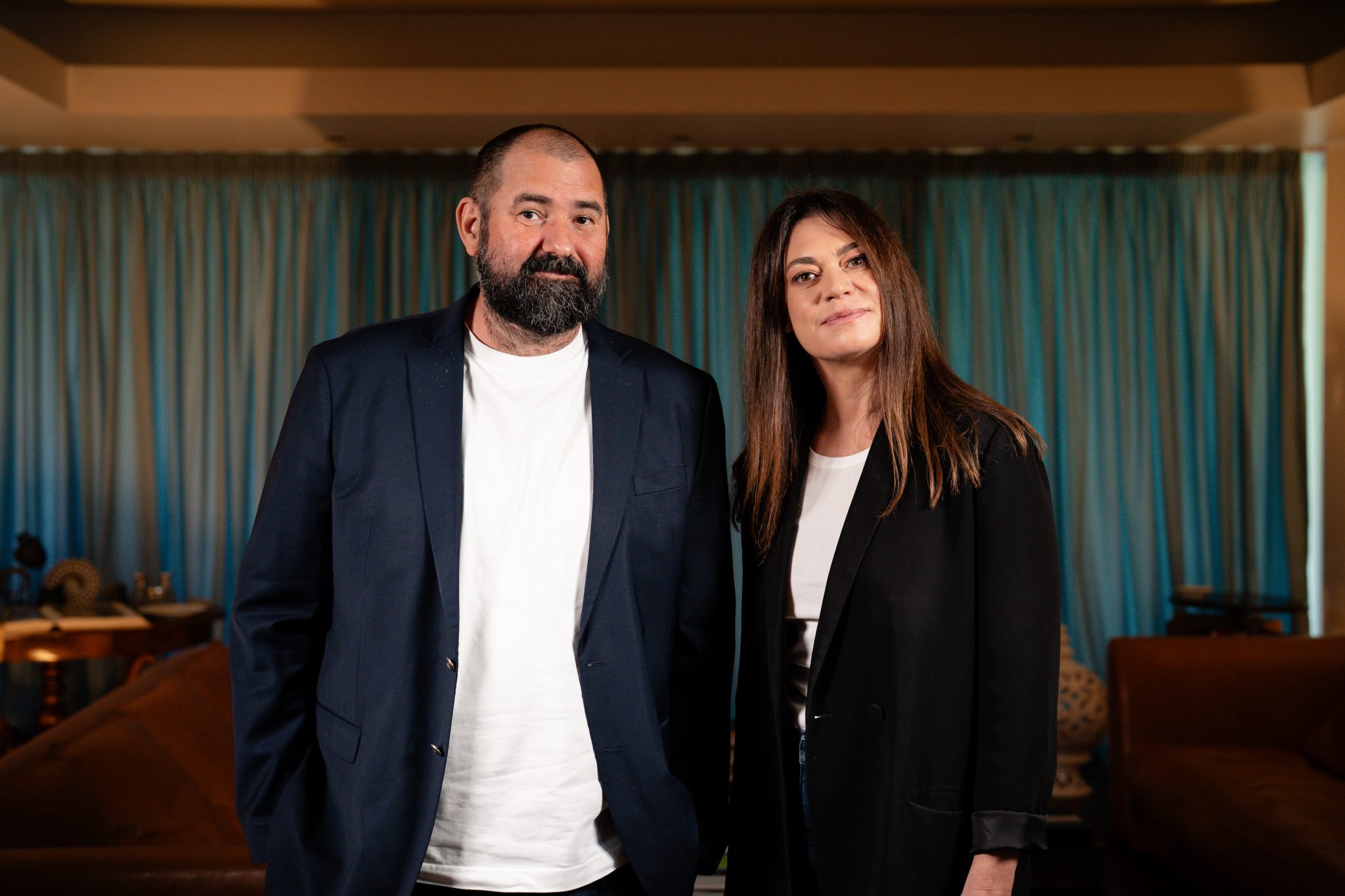 Foto: Chef Adi Hădean și Raluca Fișer la podcastul Green Report - România în farfurie – cine suntem cu adevărat? | ©Green Report